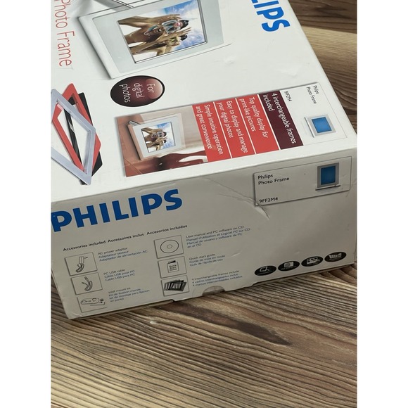 Philips 5.5" Digital Photo‎ Picture Frame  3 interchangeable 7FFIM4 READ DESC - Picture 3 of 10